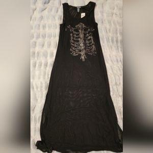 Ribcage sundress with a sheer overlay (tags still on)..